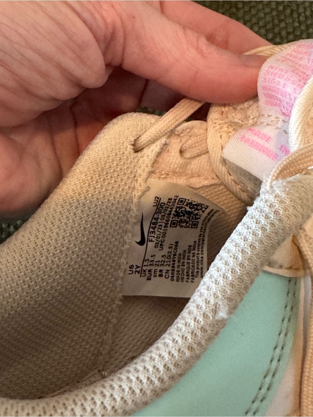 Nike Air Force 1 "Jade Ice/Guava Ice/White/Pink/Spell" - Picture 5 of 5